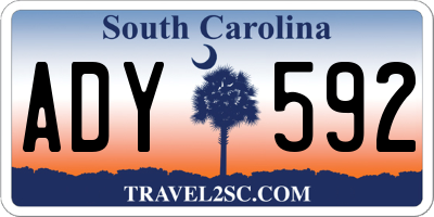 SC license plate ADY592