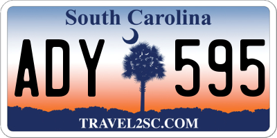 SC license plate ADY595