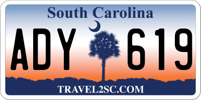 SC license plate ADY619