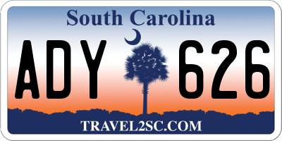 SC license plate ADY626