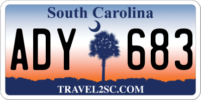 SC license plate ADY683
