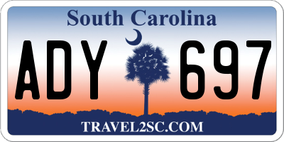 SC license plate ADY697