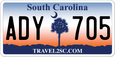 SC license plate ADY705