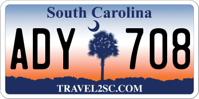 SC license plate ADY708