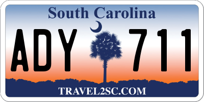 SC license plate ADY711