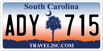 SC license plate ADY715