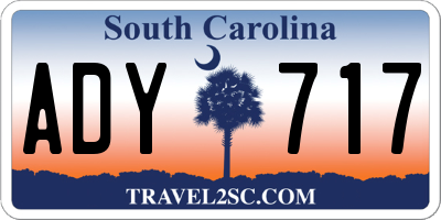 SC license plate ADY717