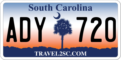 SC license plate ADY720