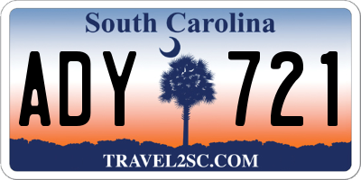 SC license plate ADY721