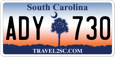 SC license plate ADY730