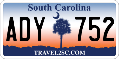SC license plate ADY752