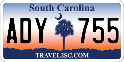 SC license plate ADY755
