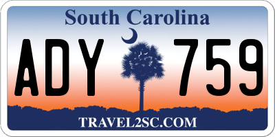SC license plate ADY759