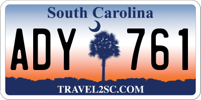SC license plate ADY761