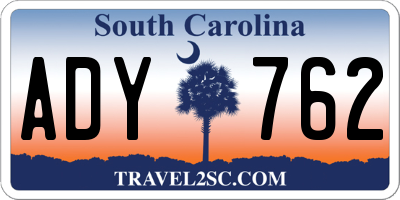 SC license plate ADY762