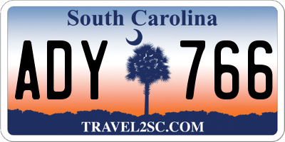 SC license plate ADY766
