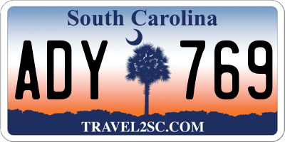 SC license plate ADY769