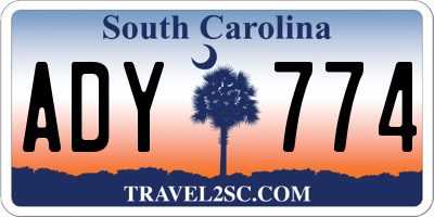 SC license plate ADY774