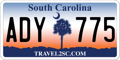 SC license plate ADY775