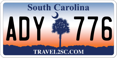 SC license plate ADY776