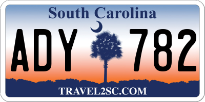 SC license plate ADY782