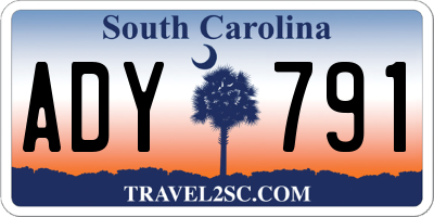 SC license plate ADY791
