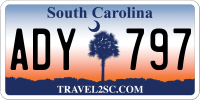 SC license plate ADY797