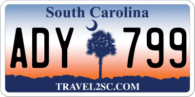 SC license plate ADY799