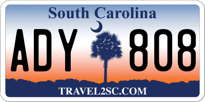 SC license plate ADY808