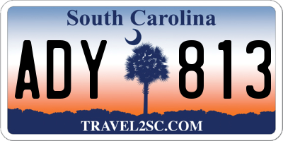 SC license plate ADY813