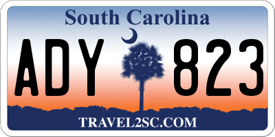 SC license plate ADY823