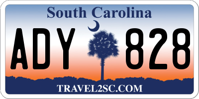 SC license plate ADY828