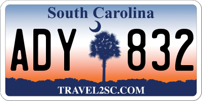 SC license plate ADY832
