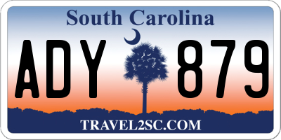 SC license plate ADY879