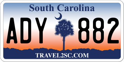 SC license plate ADY882
