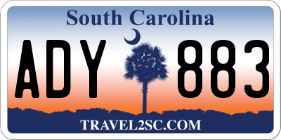 SC license plate ADY883