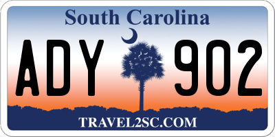 SC license plate ADY902
