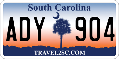 SC license plate ADY904