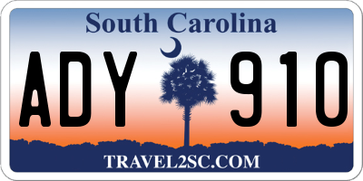 SC license plate ADY910
