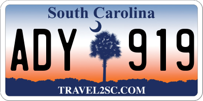 SC license plate ADY919