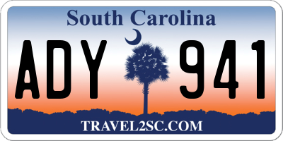 SC license plate ADY941