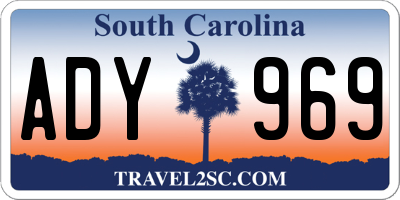 SC license plate ADY969