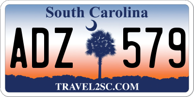SC license plate ADZ579