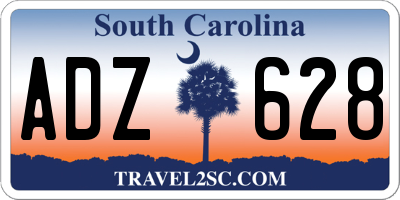 SC license plate ADZ628