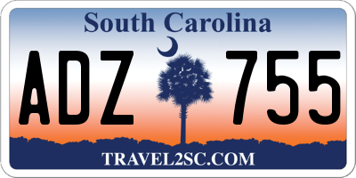 SC license plate ADZ755