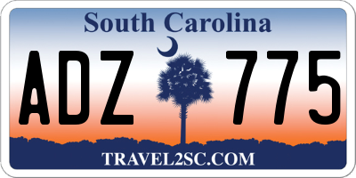 SC license plate ADZ775
