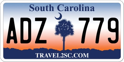 SC license plate ADZ779