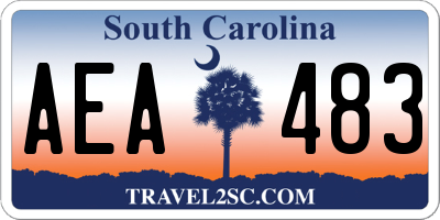SC license plate AEA483