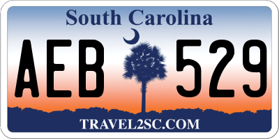 SC license plate AEB529