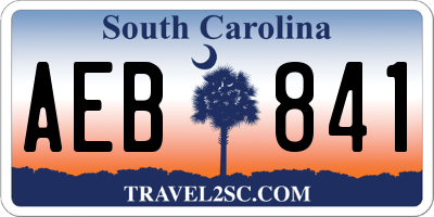 SC license plate AEB841
